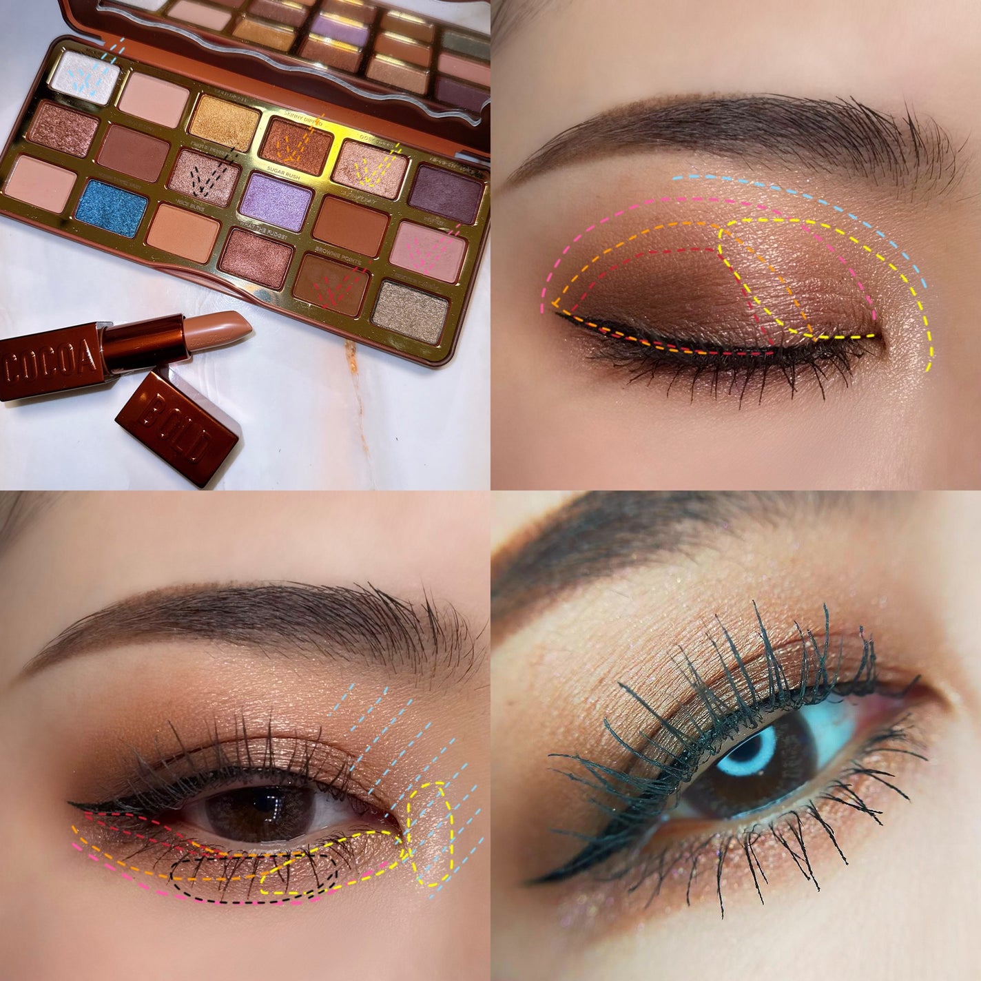 ベター ザン チョコレート ココア アイシャドウ パレット/Too Faced/アイシャドウパレットを使ったクチコミ(7枚目)