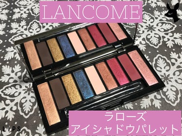 LANCOME ビューティーボックス (クリスマスコフレ 2018)のクチコミ「ランコムのビューティーボックス2020に入っていたラローズアイシャドウパレットのレビューです！.....」（1枚目）