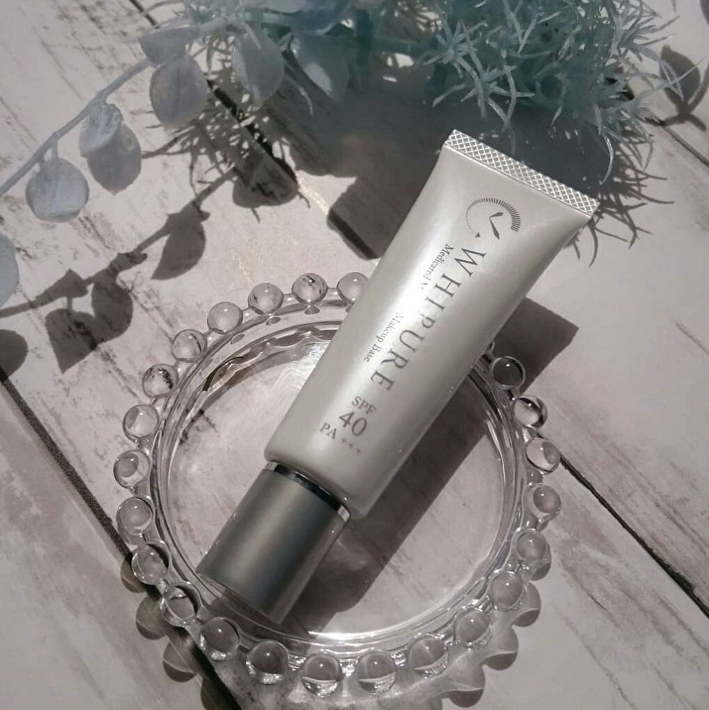 ホワイピュア 薬用美白UVモイスチャークリームのクチコミ「紫外線カット。美白。保湿。崩れ防止下地。
と、何役もしてくれる朝用の美白乳液クリームです👏

.....」（1枚目）