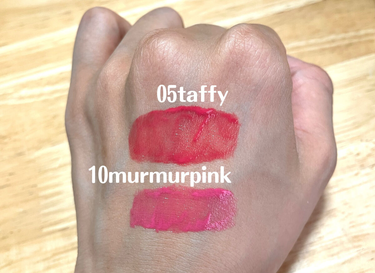 デュイフルウォーターティント 05 タフィー/rom&nd/リップティントを使ったクチコミ（3枚目）