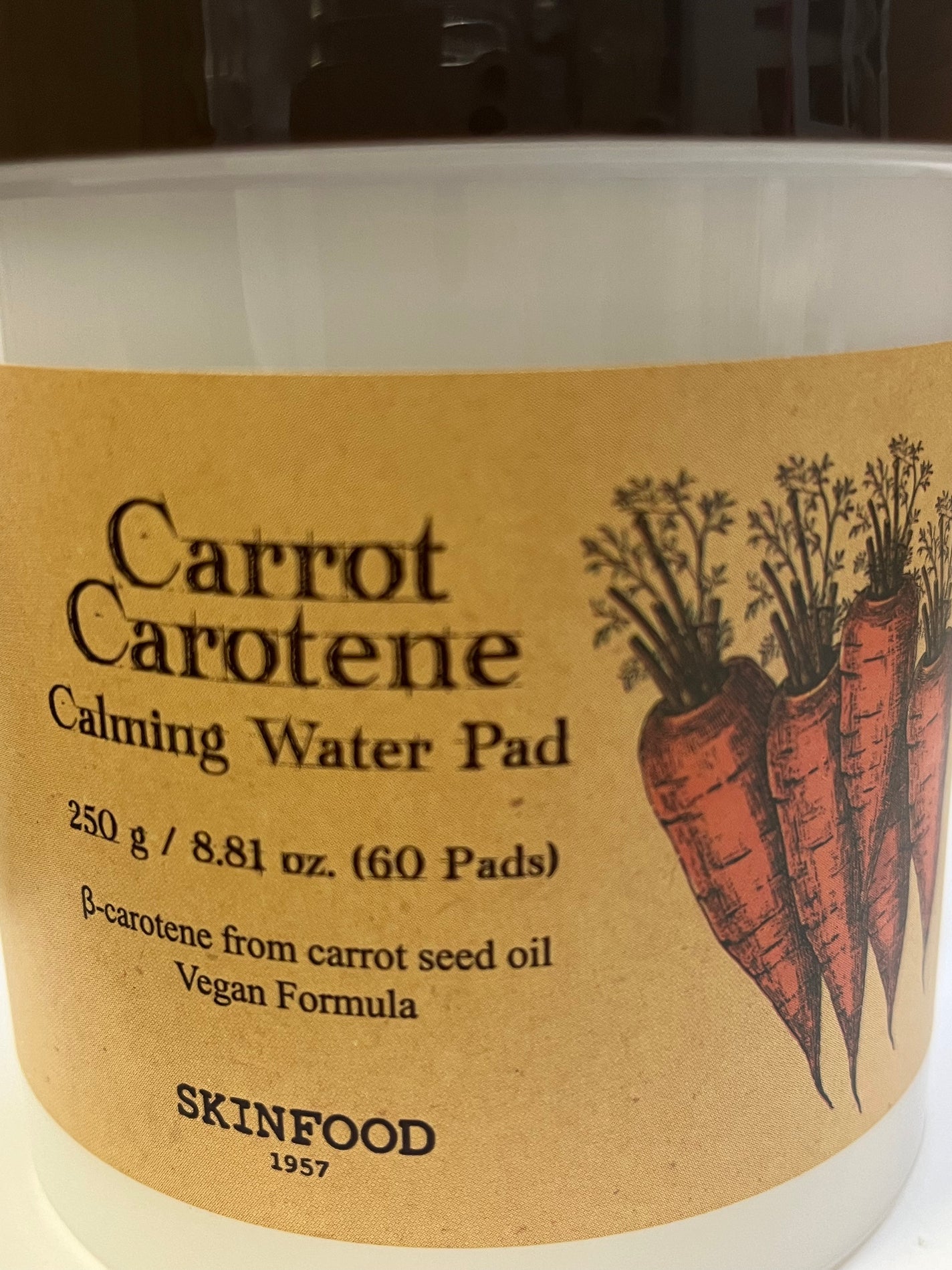 キャロットカロテン カーミングウォーターパッド/SKINFOOD/トナーパッドを使ったクチコミ(1枚目)
