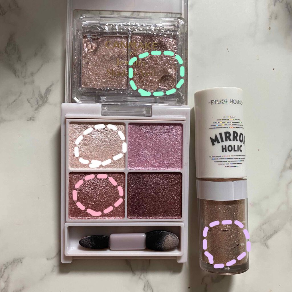 ジュエリーシャドウベール/キャンメイク/アイシャドウパレットを使ったクチコミ（2枚目）