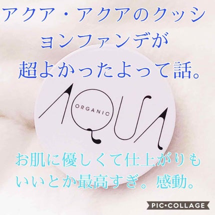 オーガニッククッションコンパクト/アクア・アクア/クッションファンデーションを使ったクチコミ(1枚目)