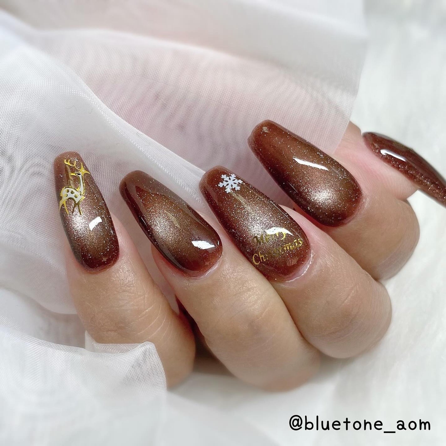 ナチュラルマグネットネイル/ネイル工房/ジェルネイルを使ったクチコミ(9枚目)