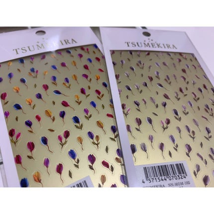 minminail on LIPS 「チューリップネイル🌷ネイルシールを使ったデザインです☺️とって..」(3枚目)