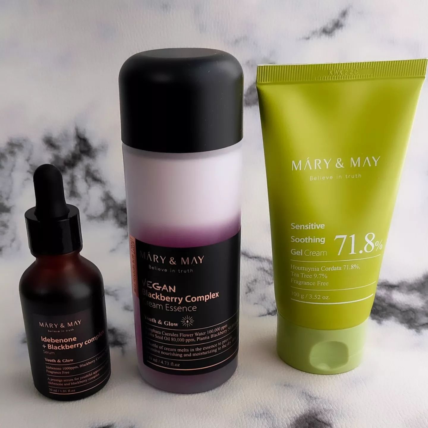 Sensitive Soothing Gel Cream/MARY&MAY/フェイスクリームを使ったクチコミ（2枚目）