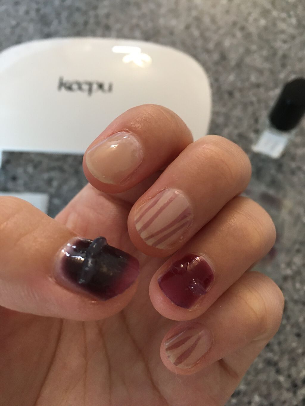 セルフカスタム ネイルシール/KEEPU/ネイルシールを使ったクチコミ(2枚目)