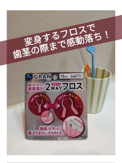ピュオーラGRAN 2WAYフロス/ピュオーラ/デンタルフロス・歯間ブラシを使ったクチコミ(1枚目)