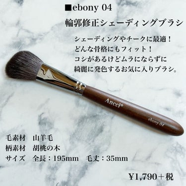 ANC 102S/Ancci brush/メイクブラシを使ったクチコミ（4枚目）