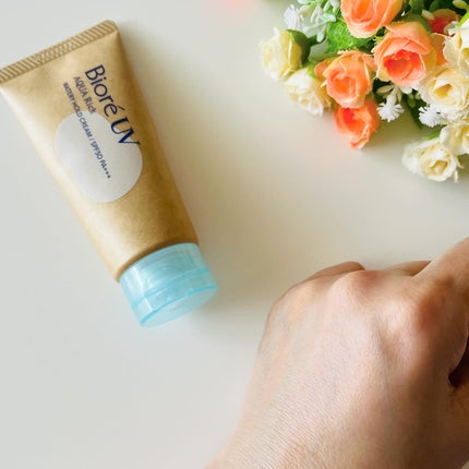 ビオレUV アクアリッチ ウォータリーホールドクリーム(水肌記憶UV)/ビオレ/日焼け止めクリームを使ったクチコミ(5枚目)