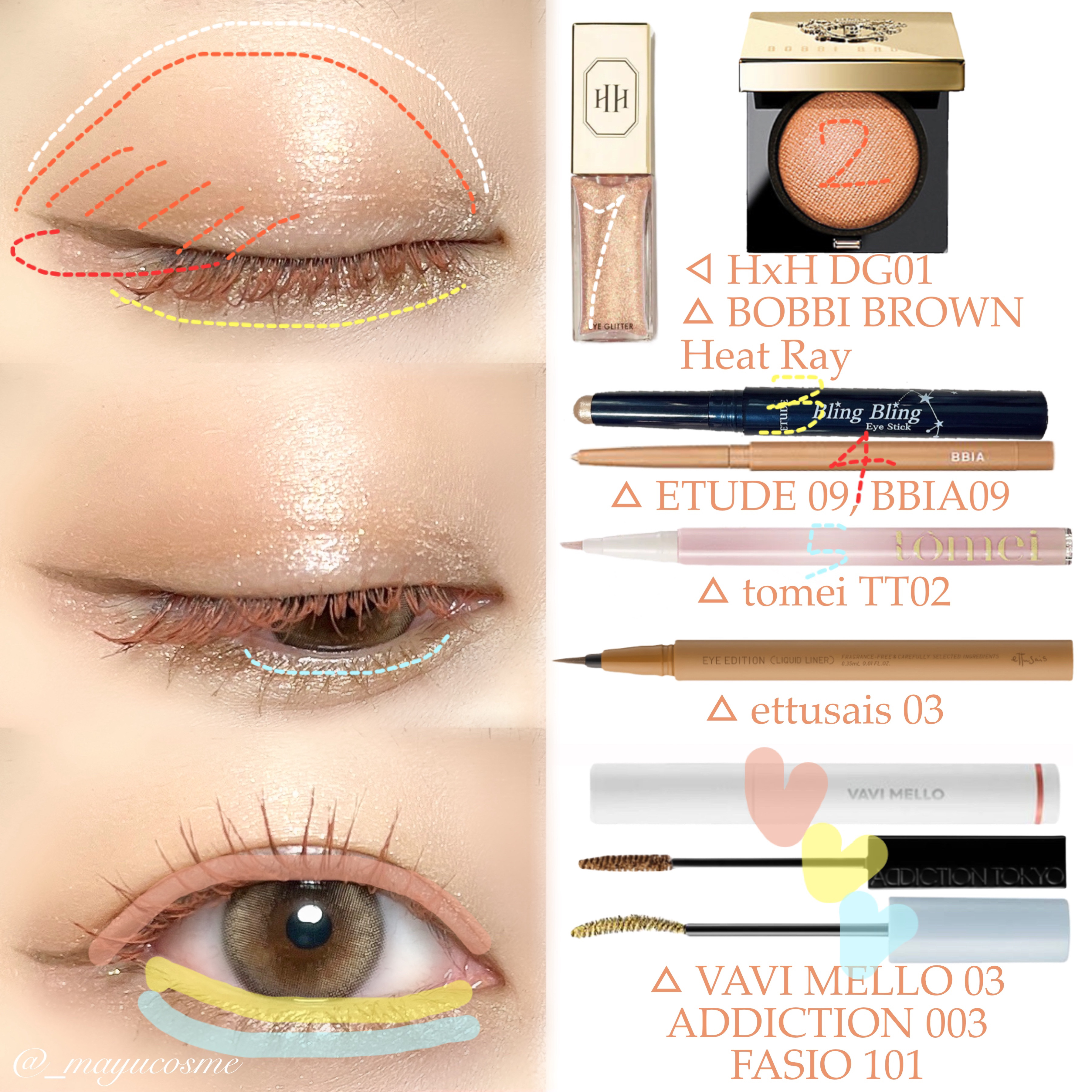 キラキラ アイシャドウ/ETUDE/スティックアイシャドウを使ったクチコミ（2枚目）