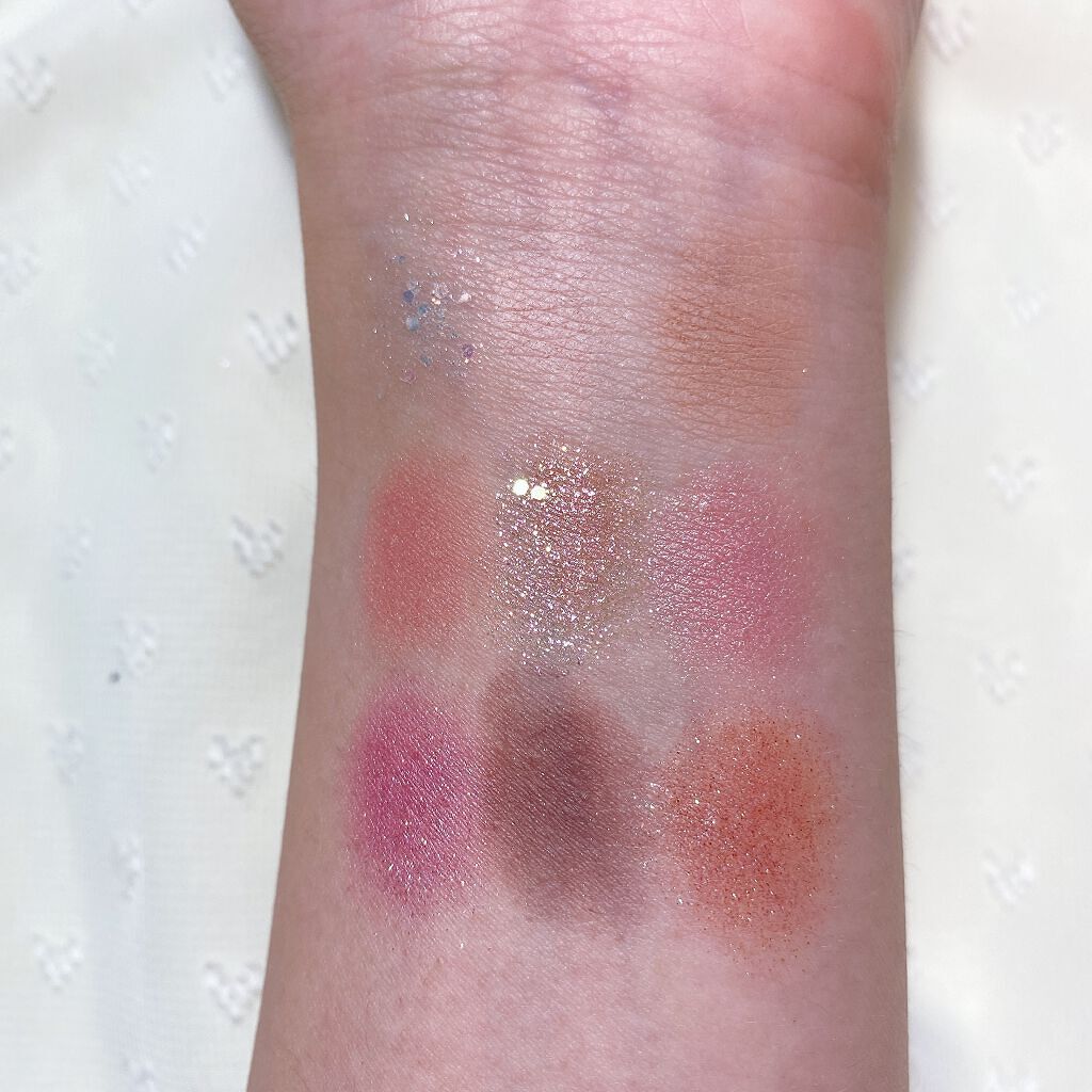 グリッターペディアアイパレット/unleashia/アイシャドウパレットを使ったクチコミ(3枚目)