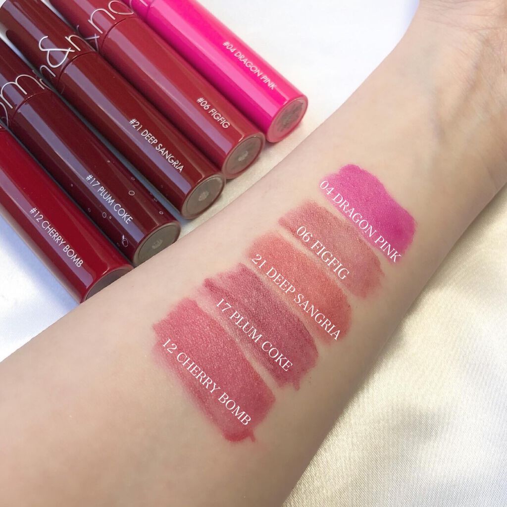 ジューシーラスティングティント/rom&nd/リップティントを使ったクチコミ(2枚目)