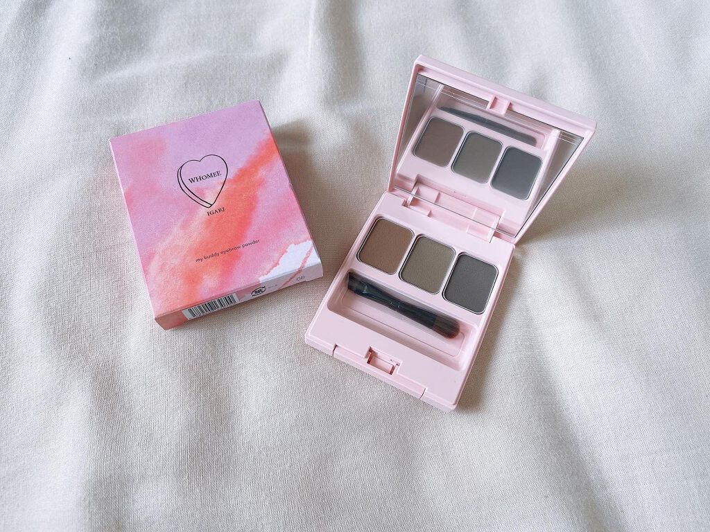  フーミー アイブロウパウダー α dark brown/WHOMEE/パウダーアイブロウを使ったクチコミ（1枚目）