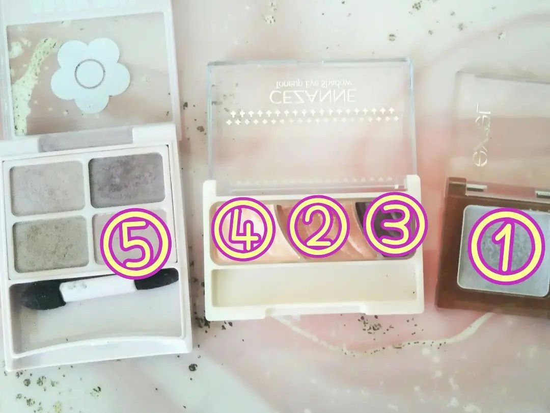 トーンアップアイシャドウ/CEZANNE/アイシャドウパレットを使ったクチコミ（2枚目）