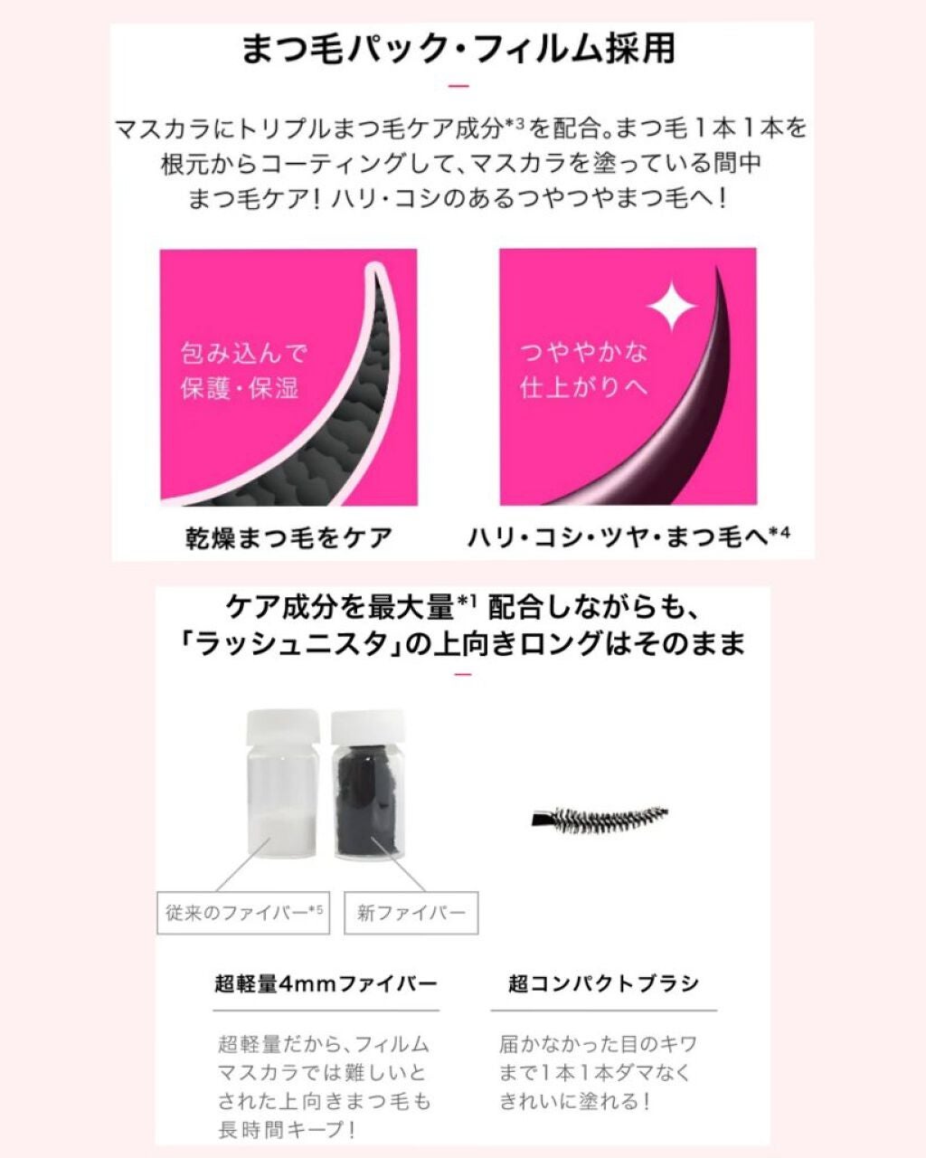 ラッシュニスタ ケアプラス/MAYBELLINE NEW YORK/マスカラを使ったクチコミ(3枚目)