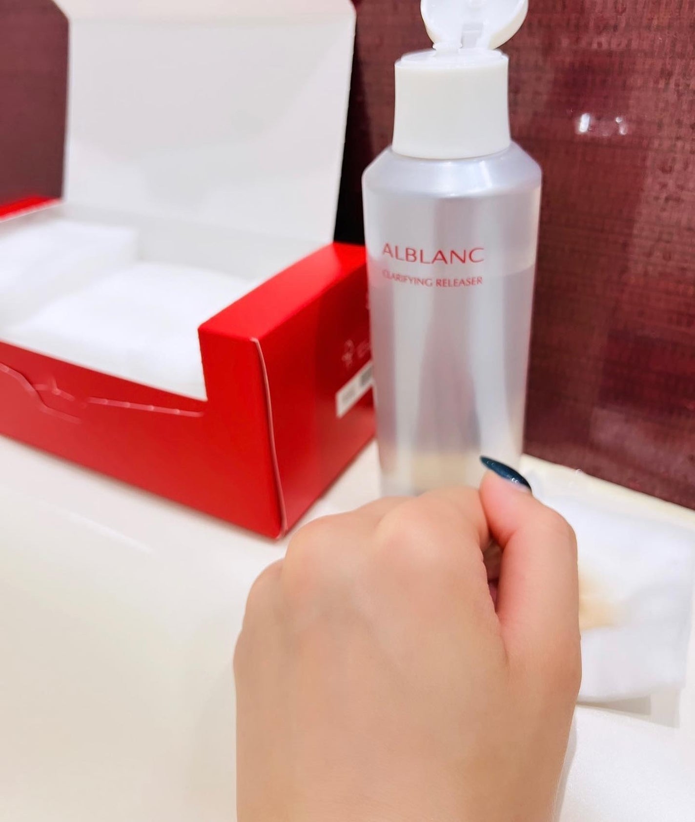 ちゃんあい on LIPS 「𝔸𝕃𝔹𝕃𝔸ℕℂ毛穴角栓まで崩壊させて落とす、アルブランの新しい..」(3枚目)