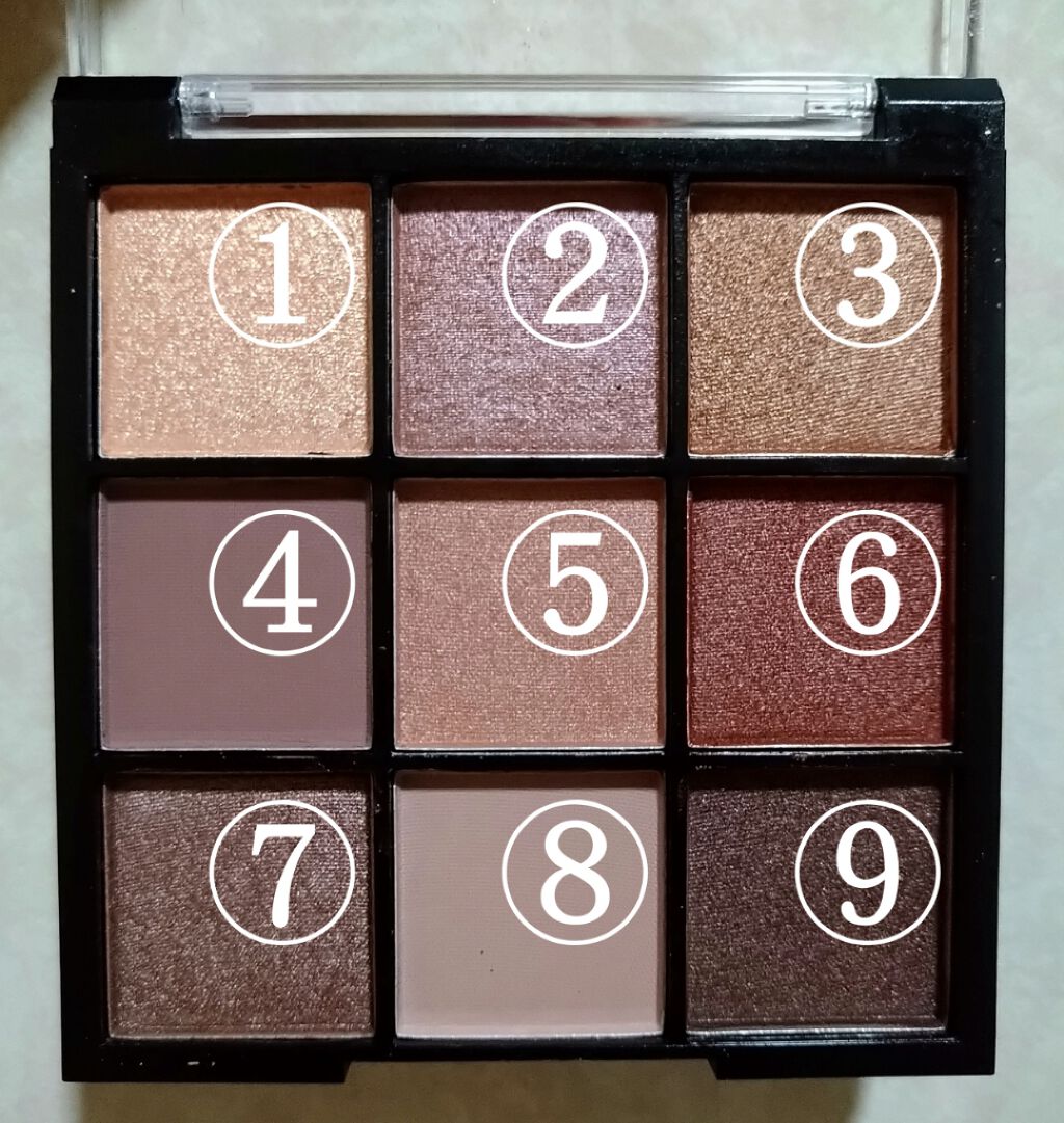 UR GLAM　BLOOMING EYE COLOR PALETTE/U R GLAM/アイシャドウパレットを使ったクチコミ（2枚目）