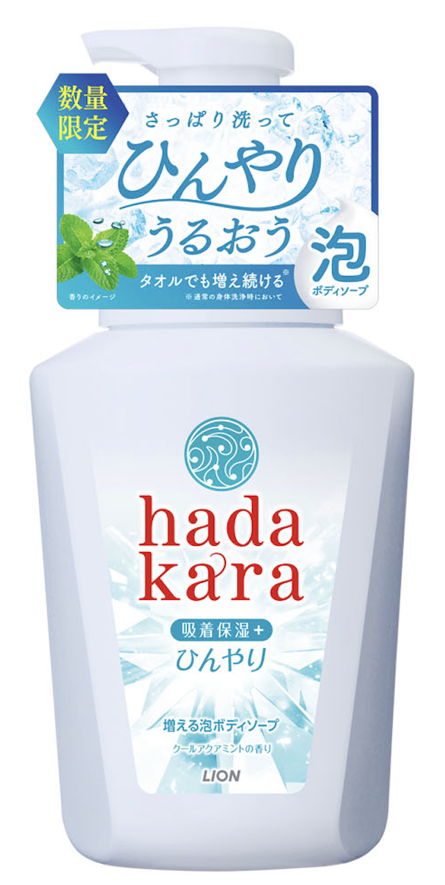 ｈａｄａｋａｒａボディソープ　泡で出てくるひんやりタイプ　クールアクアミントの香り 本体2024（530ml）