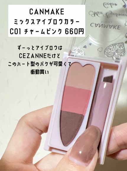 ミックスアイブロウカラー/キャンメイク/パウダーアイブロウを使ったクチコミ(2枚目)