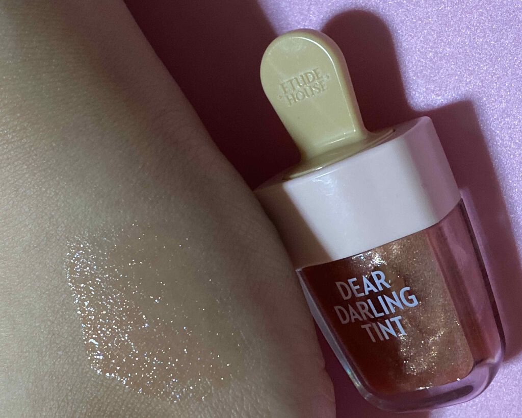 ディアダーリン ウォータージェルティント （アイスティント）/ETUDE/口紅を使ったクチコミ（2枚目）