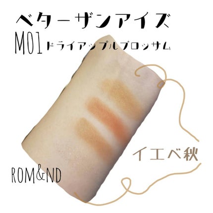 ベターザンアイズ/rom&nd/アイシャドウパレットを使ったクチコミ(2枚目)