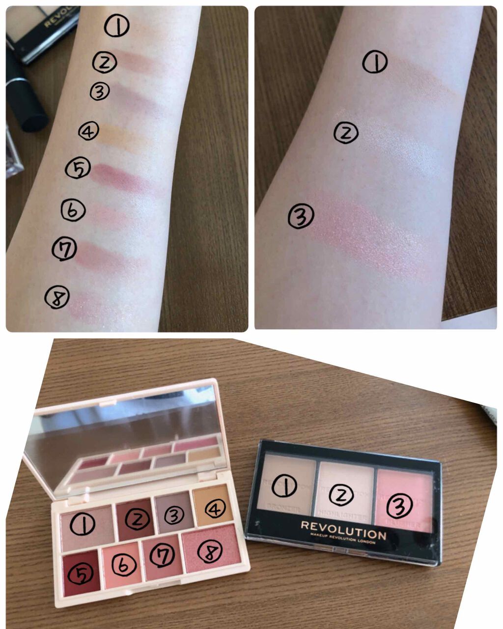 ミニチョコレートアイシャドウパレット/MAKEUP REVOLUTION/アイシャドウパレットを使ったクチコミ(3枚目)