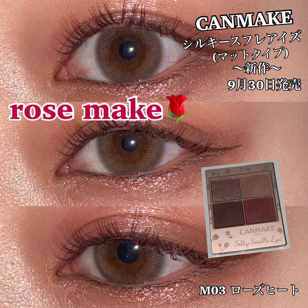 シルキースフレアイズ(マットタイプ)/キャンメイク/アイシャドウパレットを使ったクチコミ(1枚目)