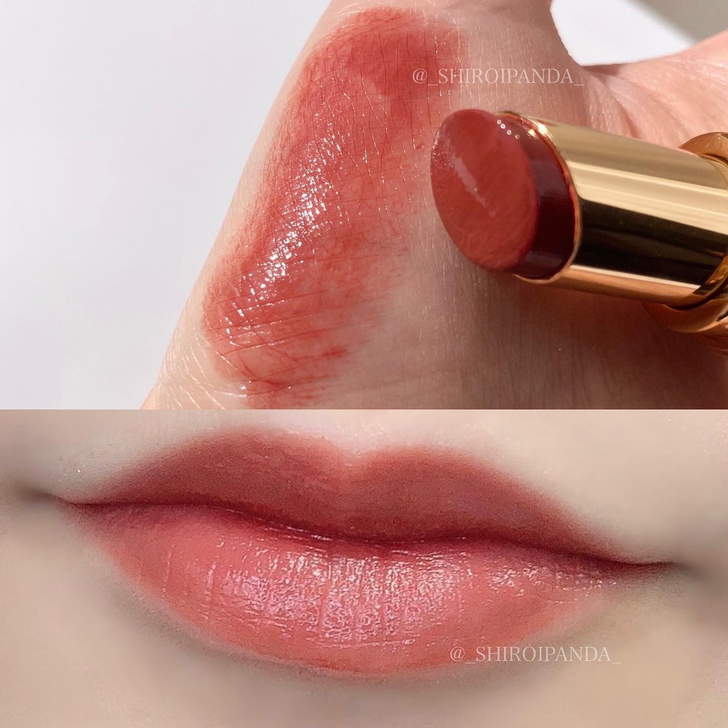 しろいぱんだ on LIPS 「#今日のメイクカーキ×オレンジキラキラ粉雪メイク❄️sopoの..」(5枚目)