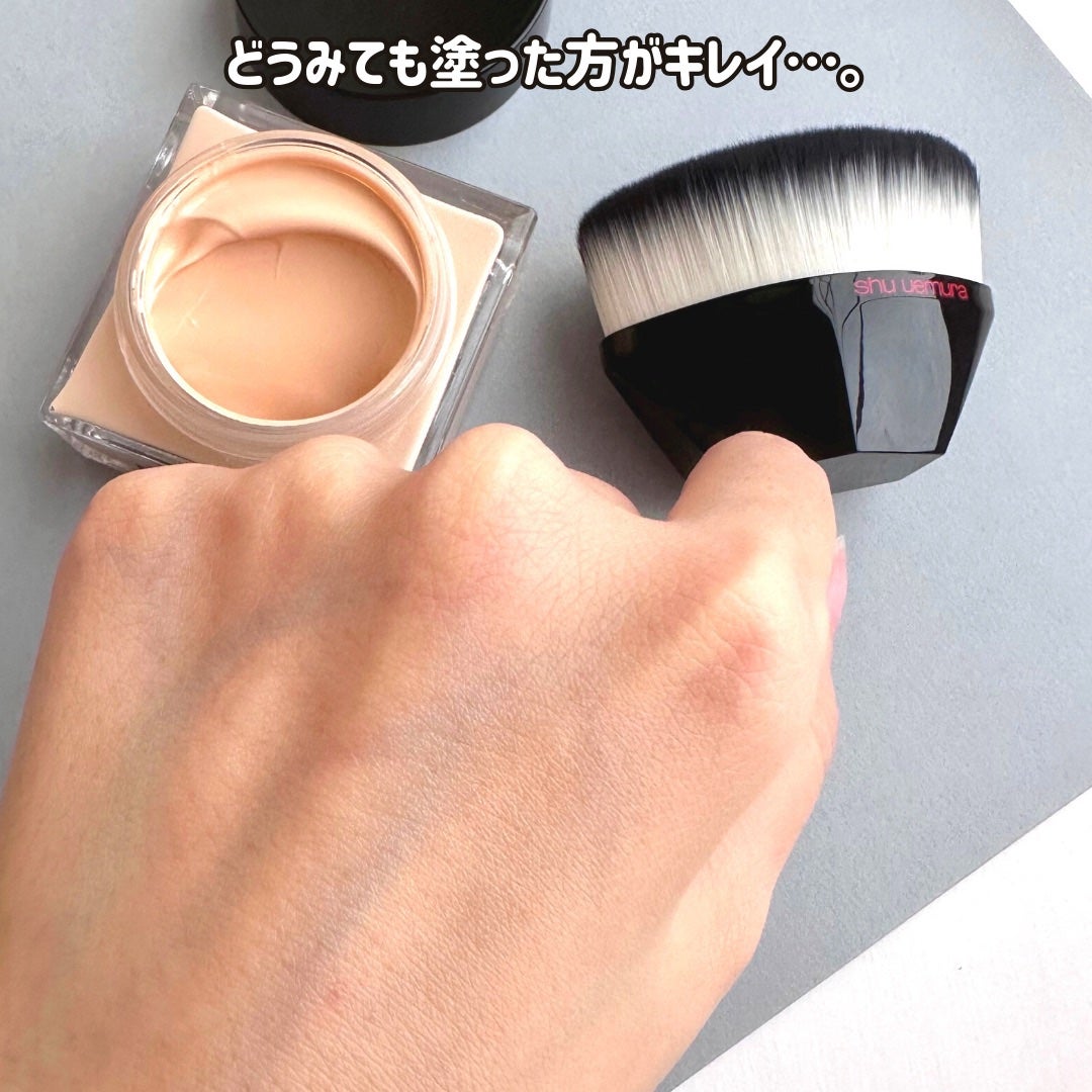 アンリミテッド ケア セラムイン クリーム ファンデーション/shu uemura/クリーム・エマルジョンファンデーションを使ったクチコミ(5枚目)
