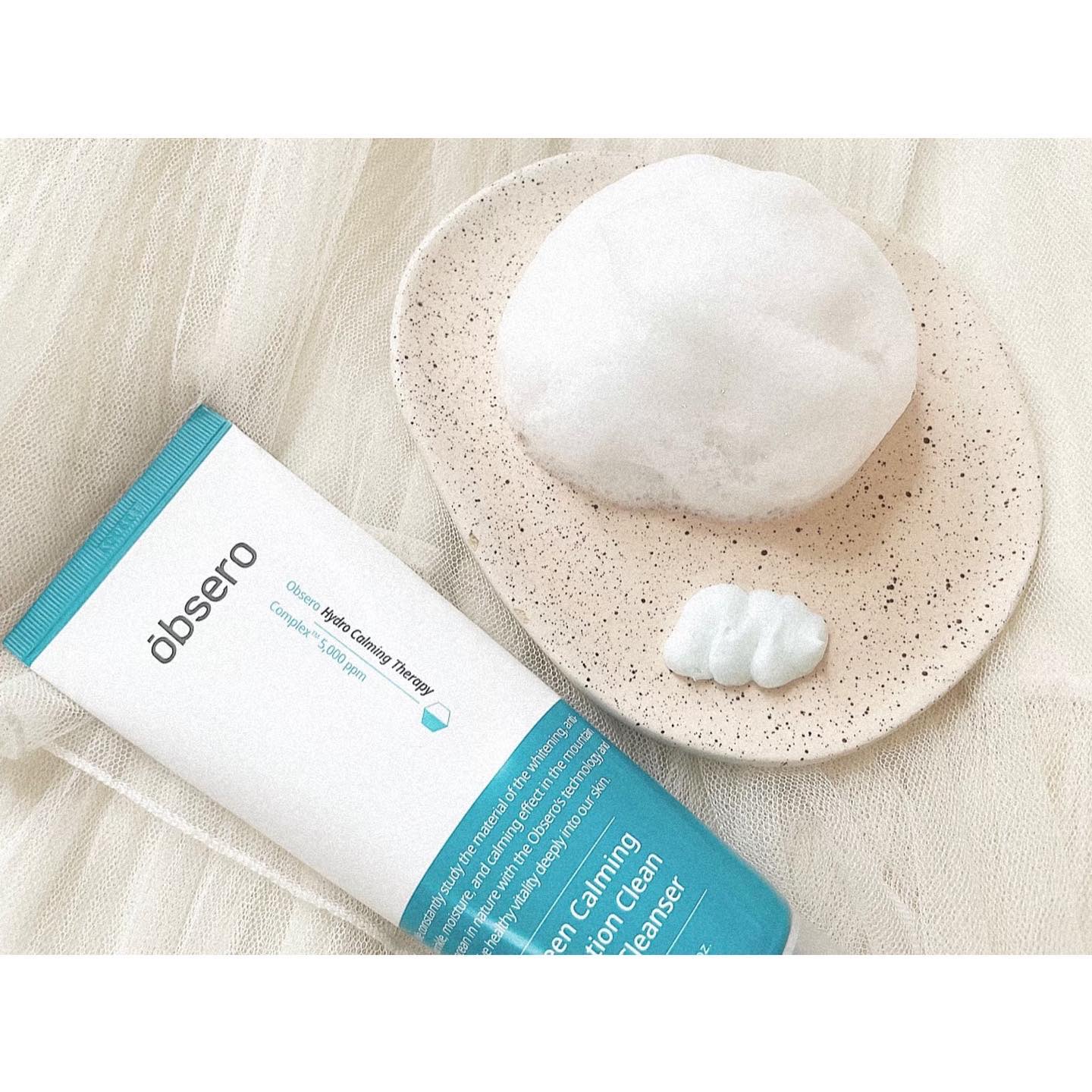 グリーンカーミングブルーレーションクリーンディープクレンザー/obsero/洗顔フォームを使ったクチコミ（2枚目）