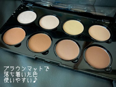 ハイライト&コントゥアー プロ パレット/NYX Professional Makeup/パウダーハイライトを使ったクチコミ（2枚目）