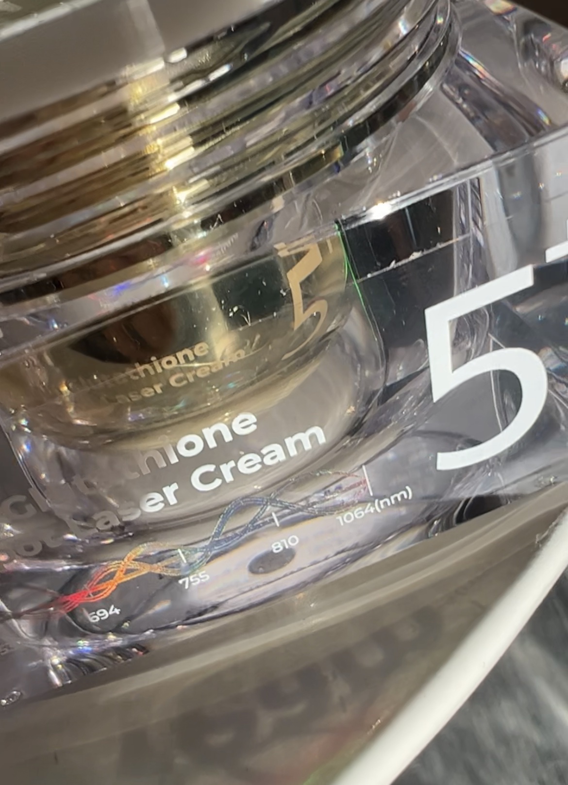 5番 白玉グルタチオンCメラゼロクリーム/numbuzin/フェイスクリームを使ったクチコミ（2枚目）