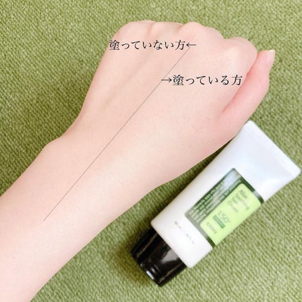 アロエスージングUVクリーム SPF50+ PA+++/COSRX/日焼け止めクリームを使ったクチコミ(5枚目)