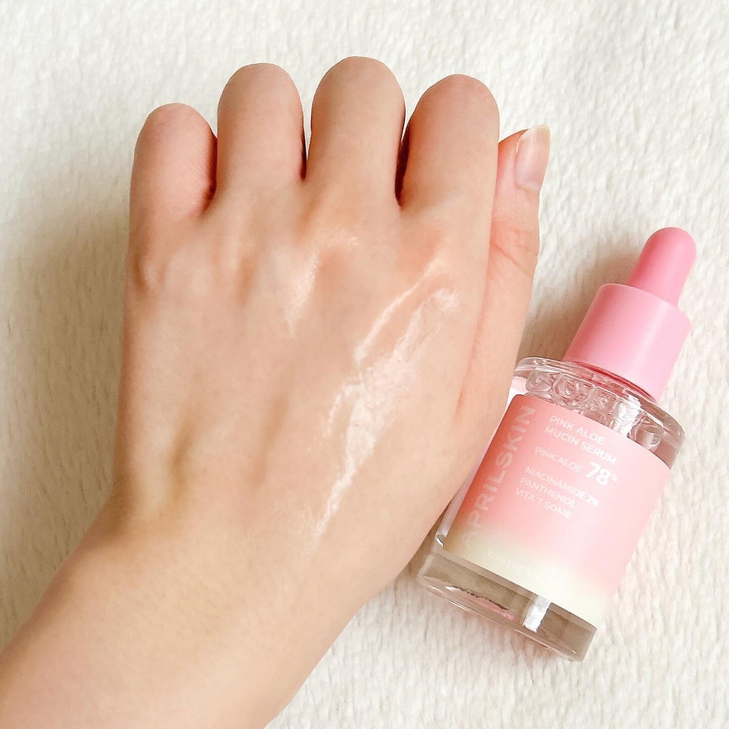 ピンクアロエムチンセラム/APRILSKIN/美容液を使ったクチコミ(6枚目)