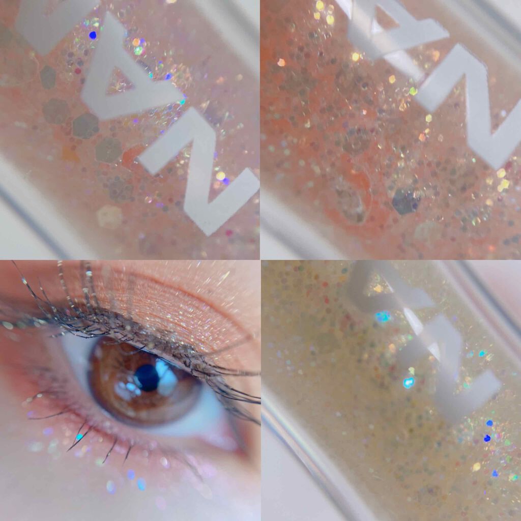  ダズリングアイグリッター/NAMING./リキッドアイシャドウを使ったクチコミ（3枚目）