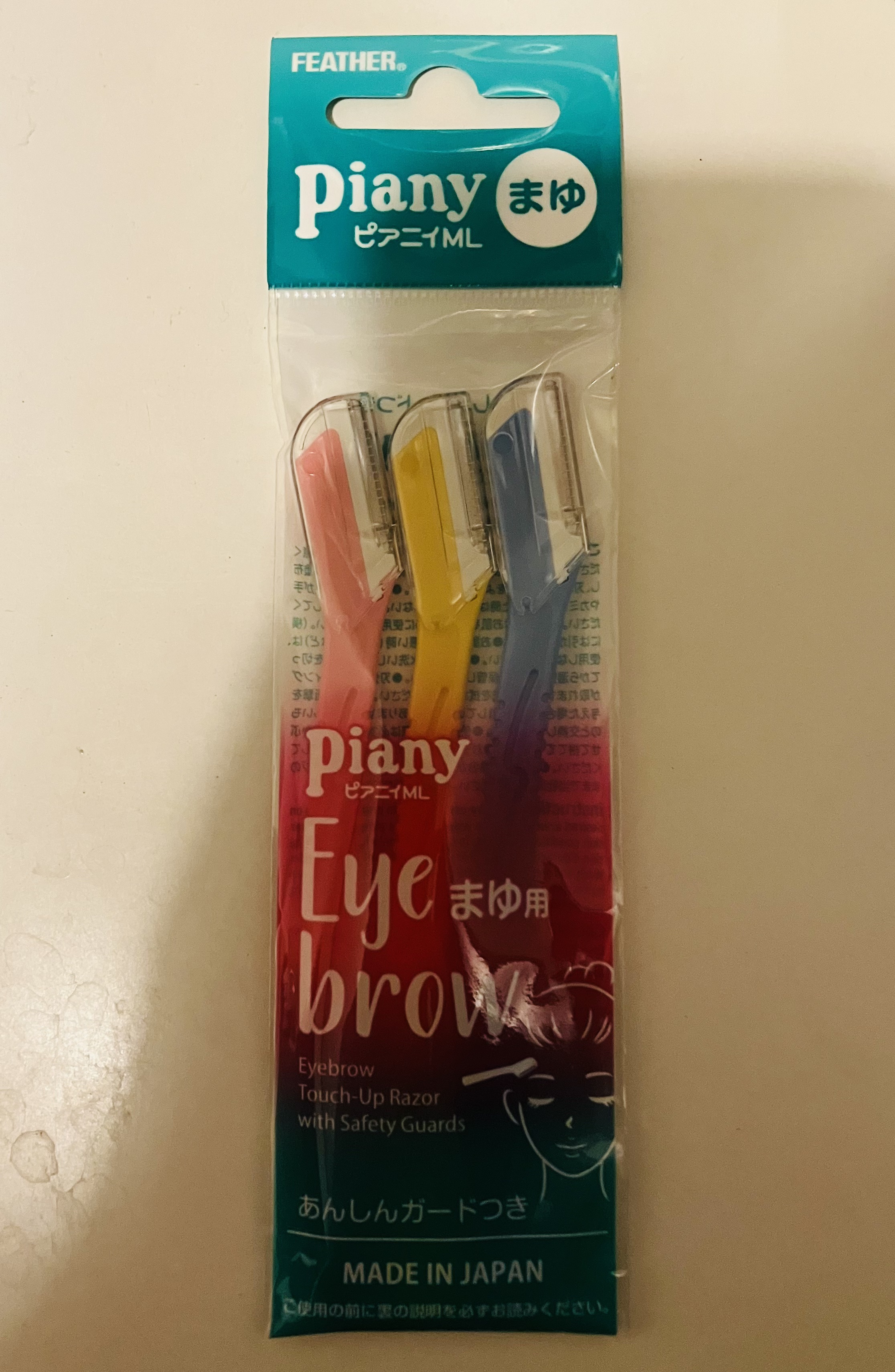 ピアニィ まゆ用 3本入り/ピアニィ/シェーバーを使ったクチコミ（1枚目）