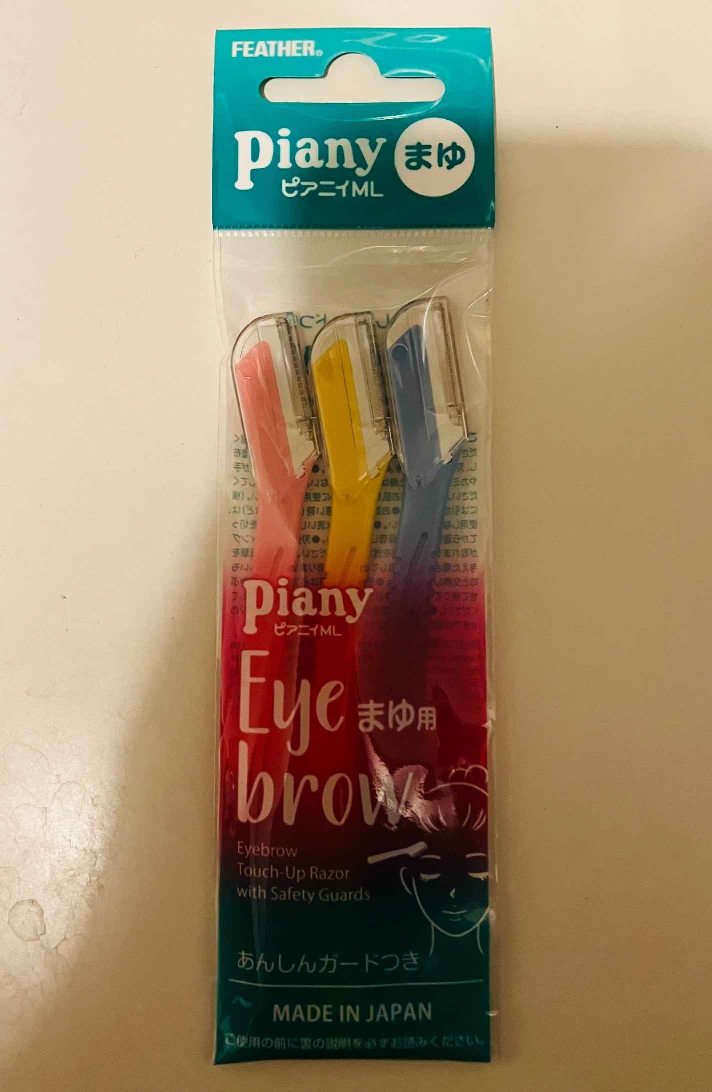 ピアニィ まゆ用 3本入り/ピアニィ/シェーバーを使ったクチコミ(1枚目)