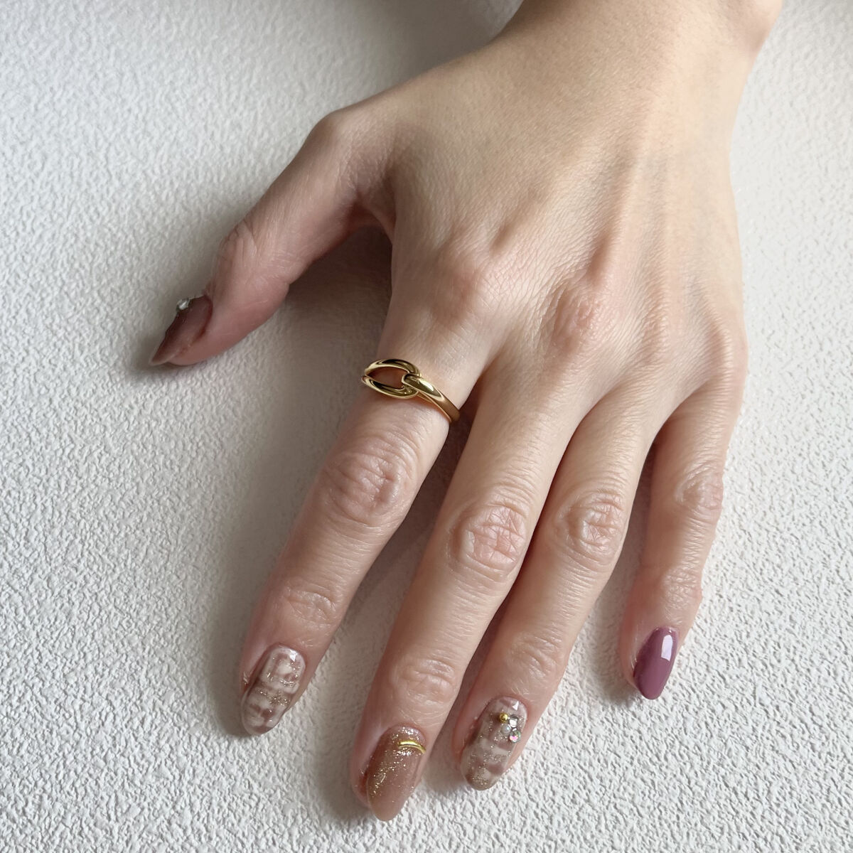 ネイルジュエリーシール/DAISO/ネイルシールを使ったクチコミ（2枚目）