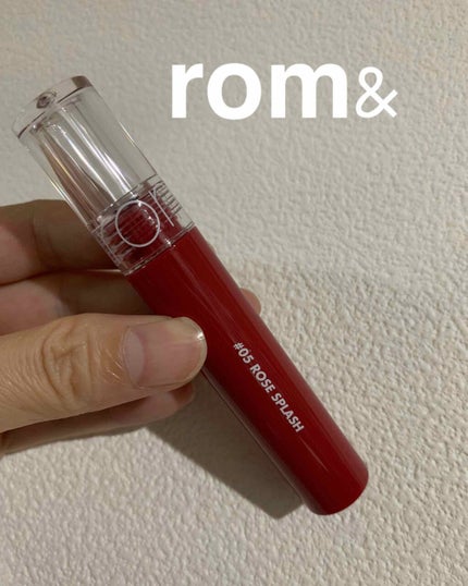 グラスティングウォーターティント/rom&nd/リップティントを使ったクチコミ(1枚目)