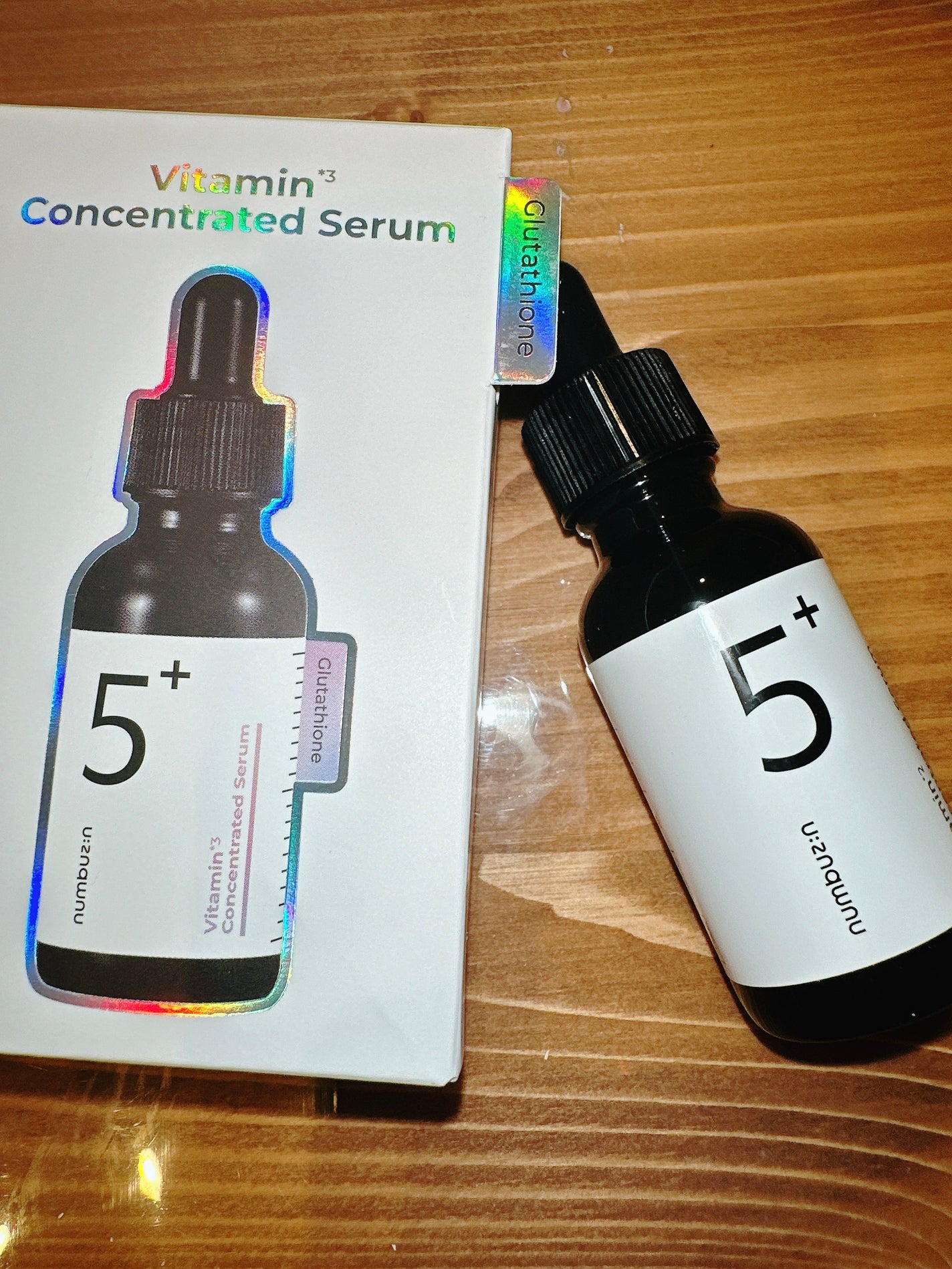 5番 白玉グルタチオンC美容液/numbuzin/美容液を使ったクチコミ(4枚目)