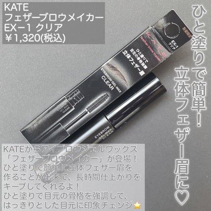 フェザーブロウメイカー/KATE/眉マスカラを使ったクチコミ(2枚目)
