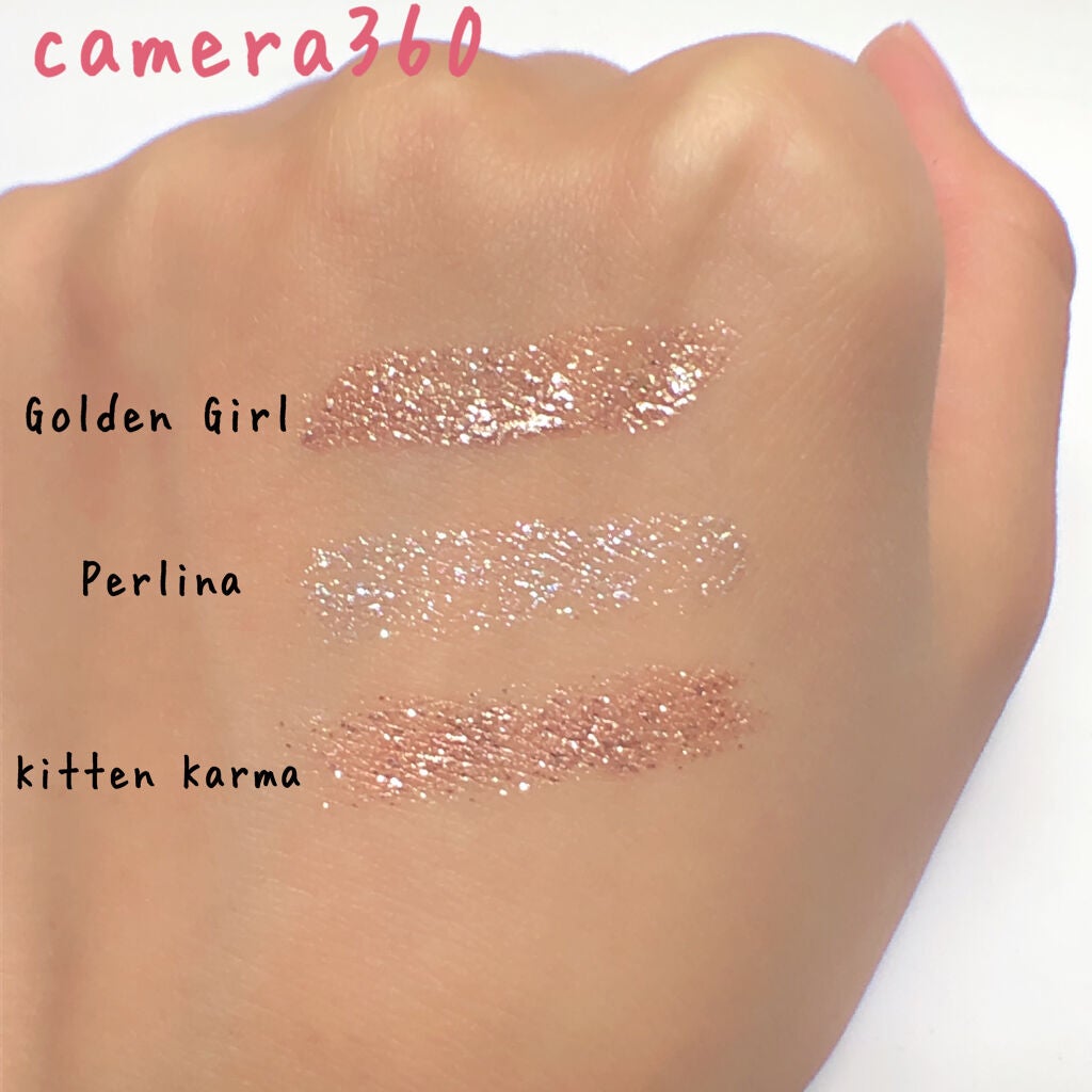 グリッター&グロウ リキッドアイシャドウ/stila/グリッターを使ったクチコミ(4枚目)