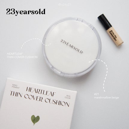 ハートリーフシーンカバークッション/23years old/クッションファンデーションを使ったクチコミ(1枚目)