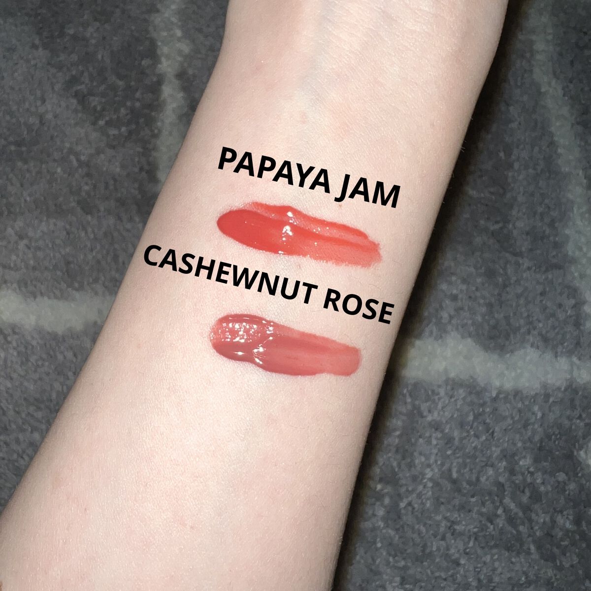 ジューシーラスティング ティント ミニ/rom&nd/リップティントを使ったクチコミ（2枚目）