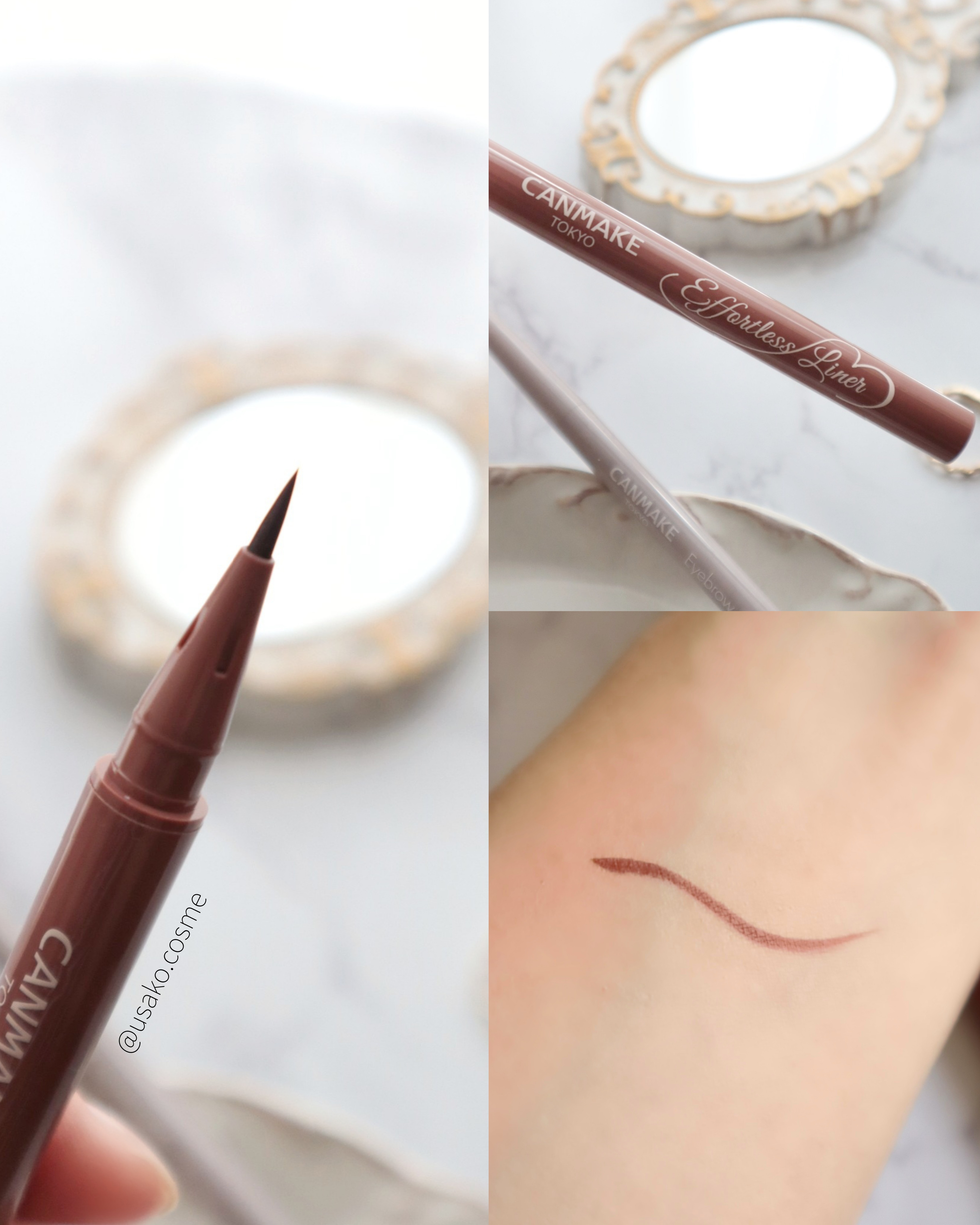 アイブロウカッペリーニスリム/キャンメイク/アイブロウペンシルを使ったクチコミ（3枚目）