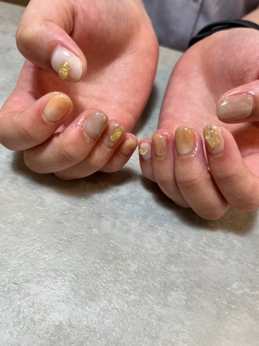 #ジェルネイル　#ニュアンス　#ニュアンスネイル
#結婚式　#お呼ばれネイル

可愛いので記録〜💛💛💛
ネイル💅ニュアンスもたまにはいいよね！
なかなかやらないけど、とっても満足😌💕💕