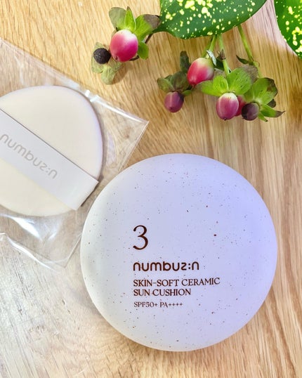 ananamargaret on LIPS 「ナンバーズイン 3番ノーファンデ陶器肌トーンアップクッション ..」(1枚目)