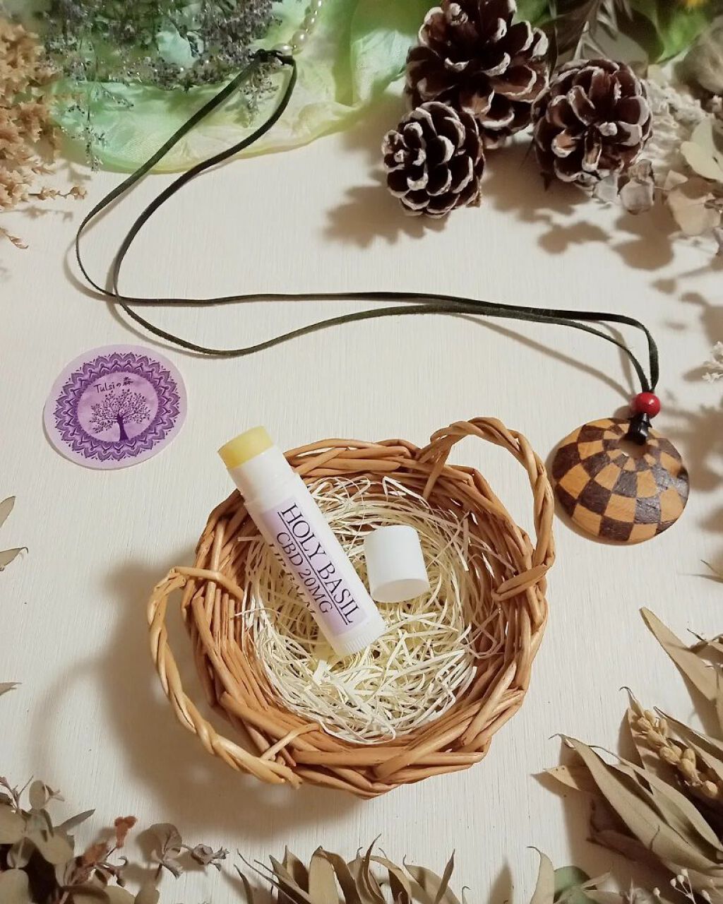 トゥルシー(ホーリバジル)×CBD20MG   リップクリーム/トゥルシーの森/リップクリームを使ったクチコミ（2枚目）