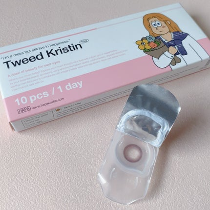 Tweed Kristin 1day/Hapa kristin/ワンデー(1DAY)カラコンを使ったクチコミ(2枚目)
